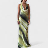 Klasické Tie-Dye Gradient Maxi Šaty