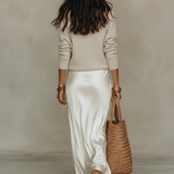 Solène | Slip šaty & pletený set