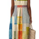 Eve | Geometrické midi šaty