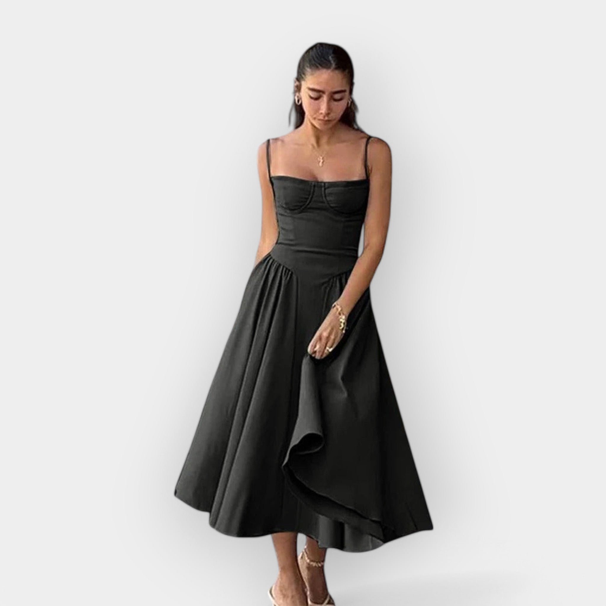 Elegantní midi šaty na léto